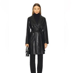Revolve Faux Leather Coat